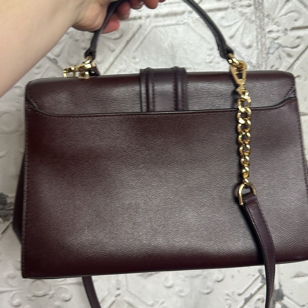 Michael Kors dark wine Leather Handbag - Picture 3 of 11